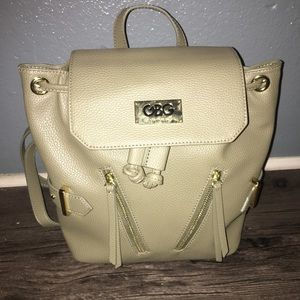 GBG Olive Green Leather Backpack